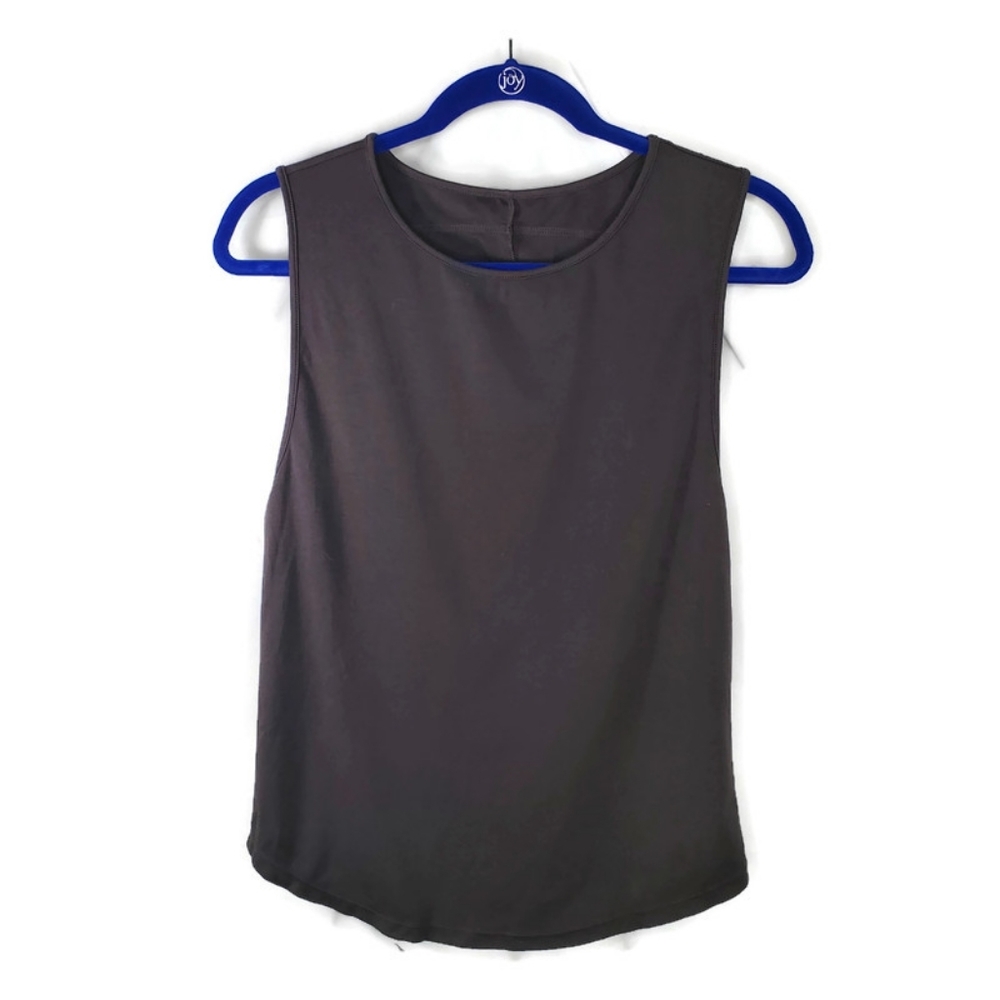 BuffBunny Collection Sleeveless Brown Muscle Tank Top Size Large